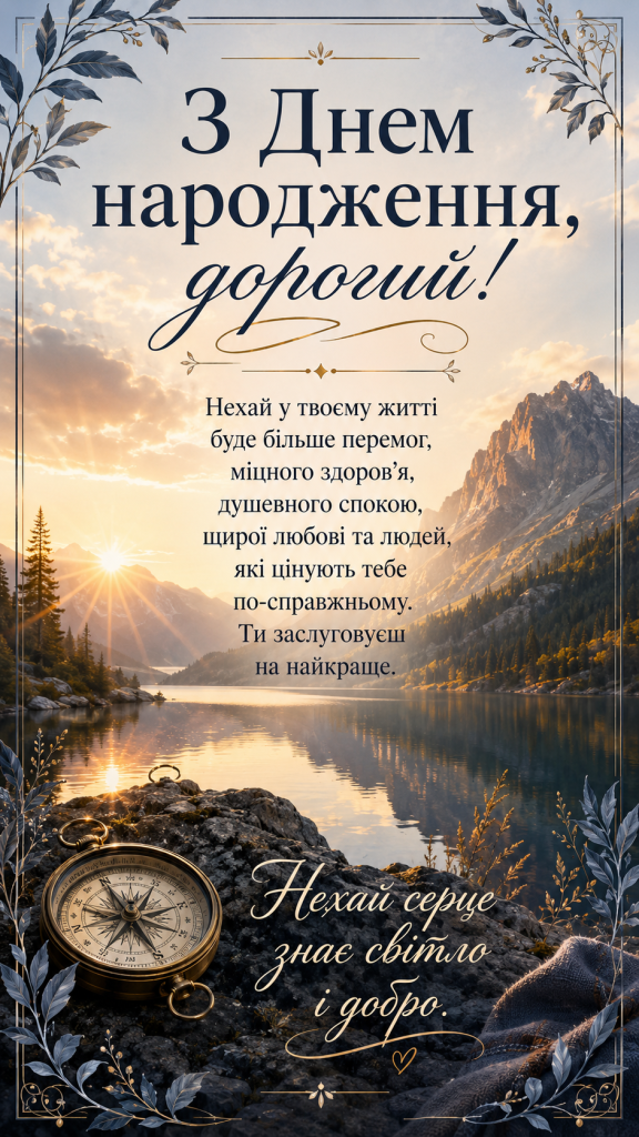 картинка 1 Зворушливі привітання з Днем народження до сліз для чоловіків — сильні слова та картинки