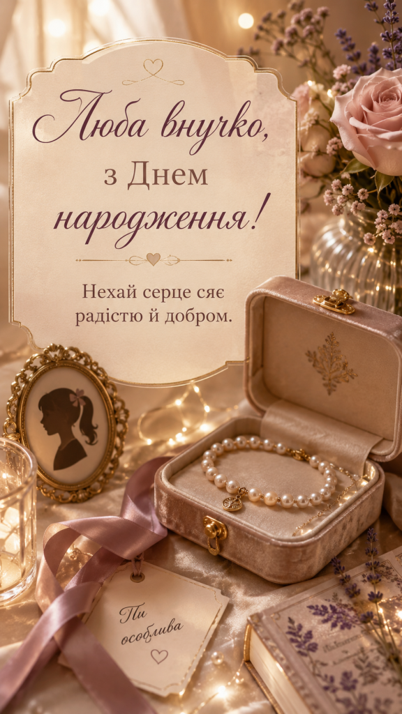 картинка 1 Зворушливі привітання з Днем народження до сліз для внучки — ніжні слова та картинки