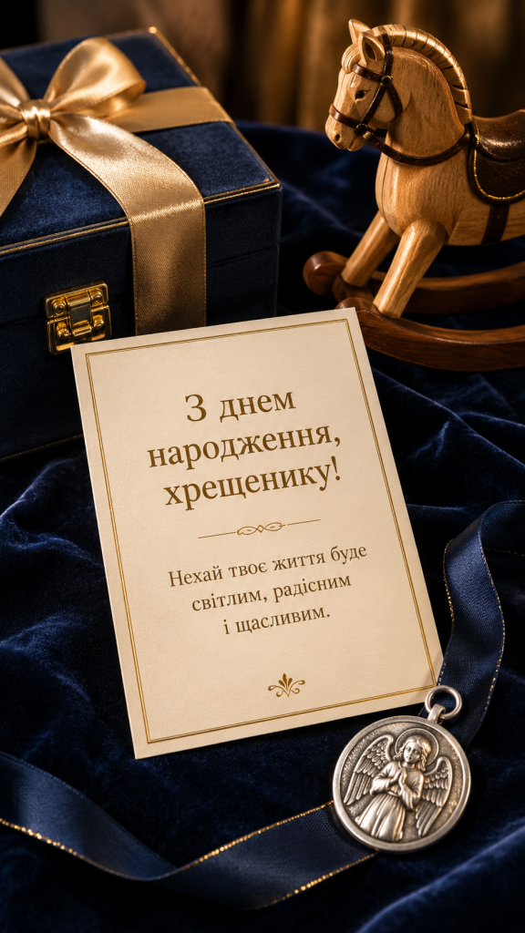 картинка 1 Зворушливі привітання з Днем народження до сліз хрещенику — щирі слова та картинки