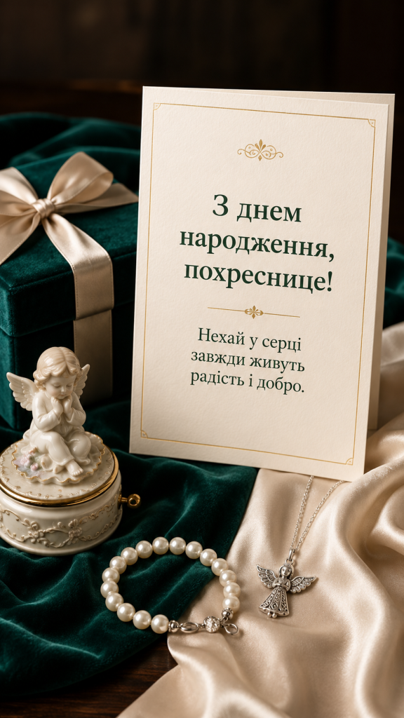 картинка 1 Зворушливі привітання з Днем народження до сліз похресниці — ніжні слова та картинки