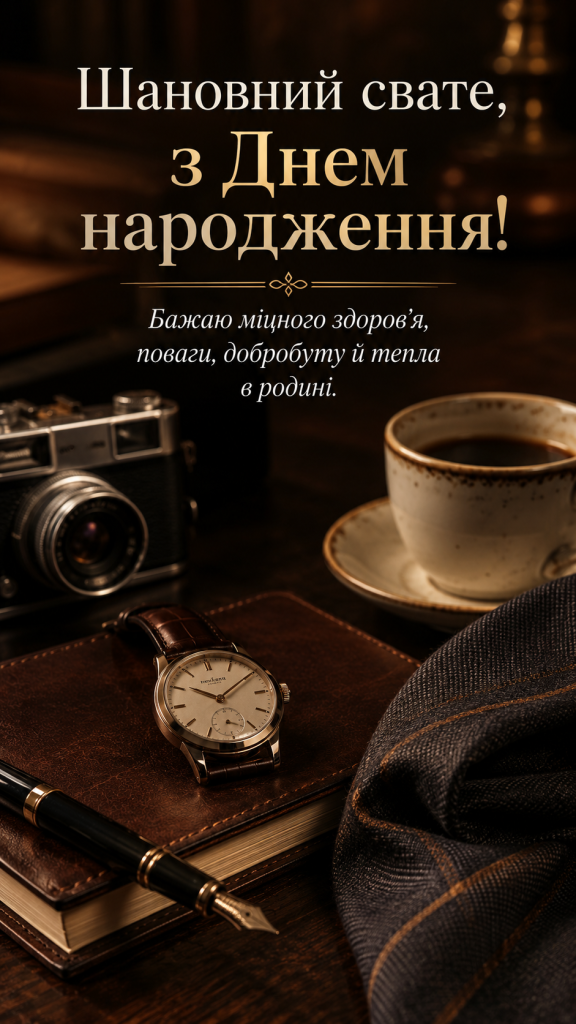 картинка 1 Зворушливі привітання з Днем народження до сліз свату — поважні слова та картинки