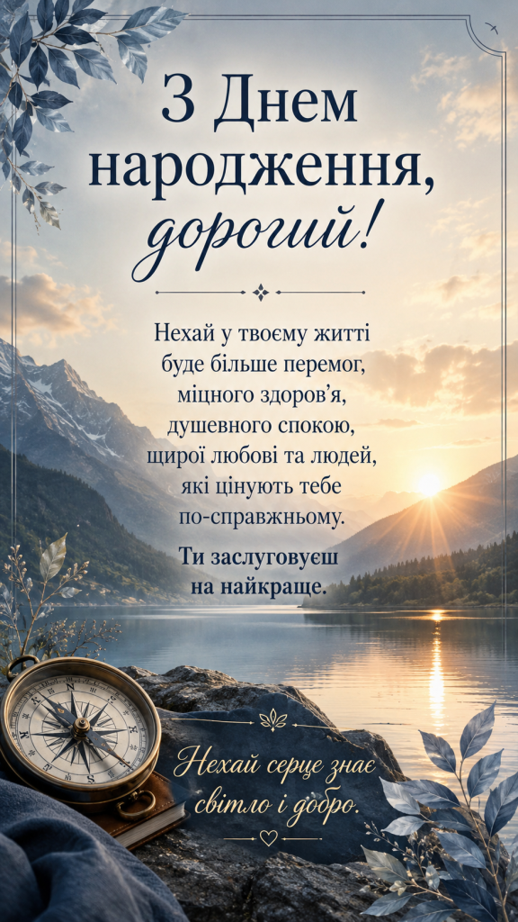 картинка 2 Зворушливі привітання з Днем народження до сліз чоловіку — щирі побажання та картинки