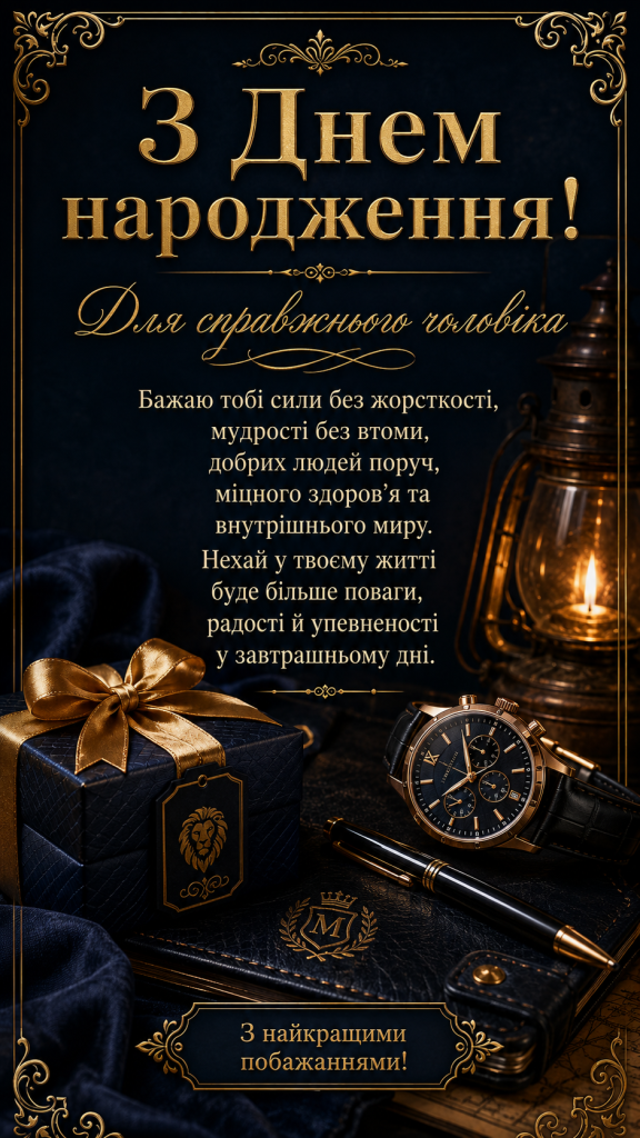 картинка 2 Зворушливі привітання з Днем народження до сліз для чоловіків — сильні слова та картинки