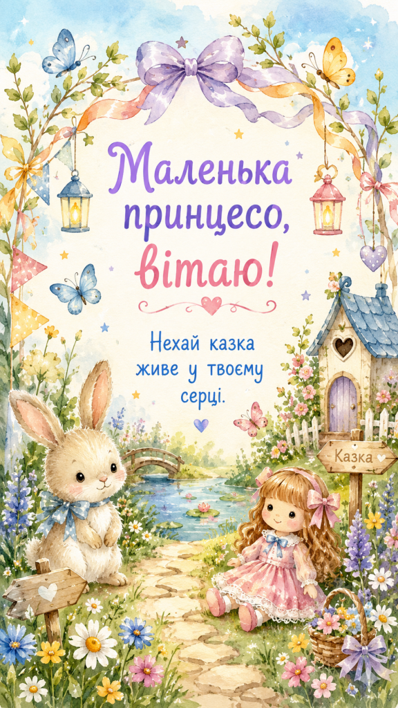 картинка 2 Зворушливі привітання з Днем народження до сліз для внучки — ніжні слова та картинки