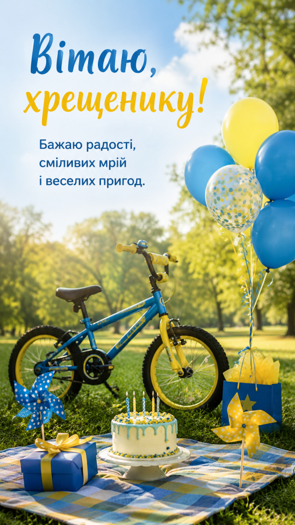 картинка 2 Зворушливі привітання з Днем народження до сліз хрещенику — щирі слова та картинки