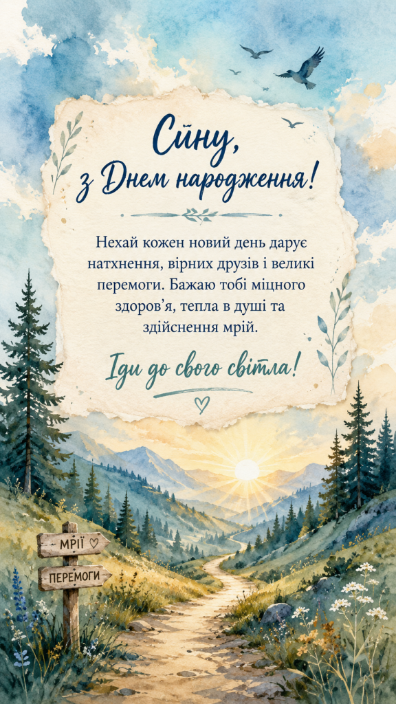 картинка 2 Зворушливі привітання з Днем народження до сліз сину — горді слова та картинки