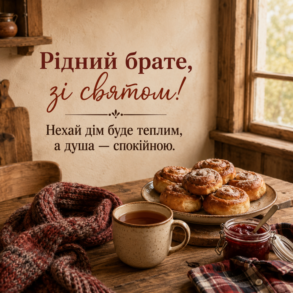 картинка 3 Зворушливі привітання з Днем народження до сліз брату — щирі слова та картинки