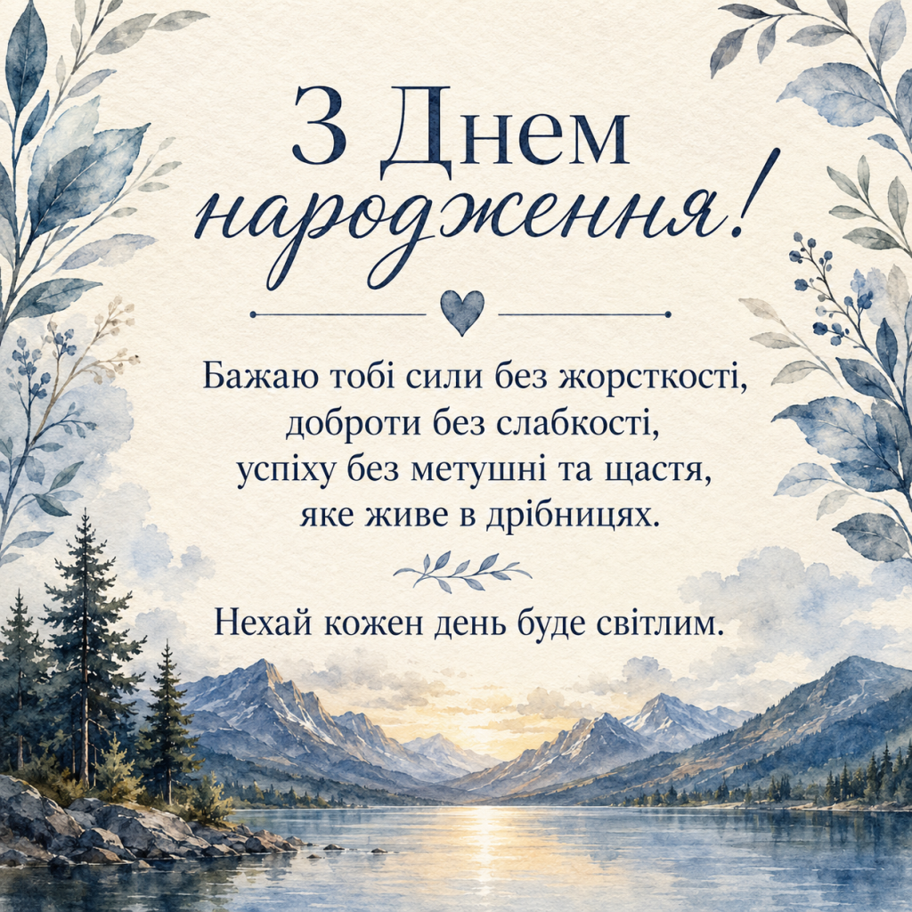 картинка 3 Зворушливі привітання з Днем народження до сліз для чоловіків — сильні слова та картинки
