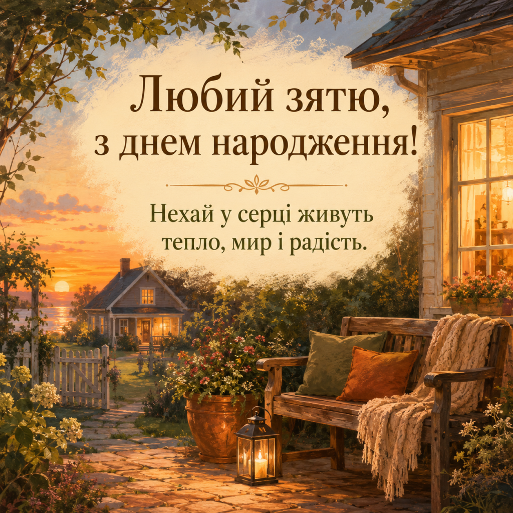 картинка 3 Зворушливі привітання з Днем народження до сліз зятю — теплі слова та картинки