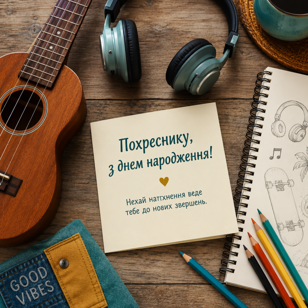 картинка 4 Зворушливі привітання з Днем народження до сліз похреснику — добрі слова та картинки
