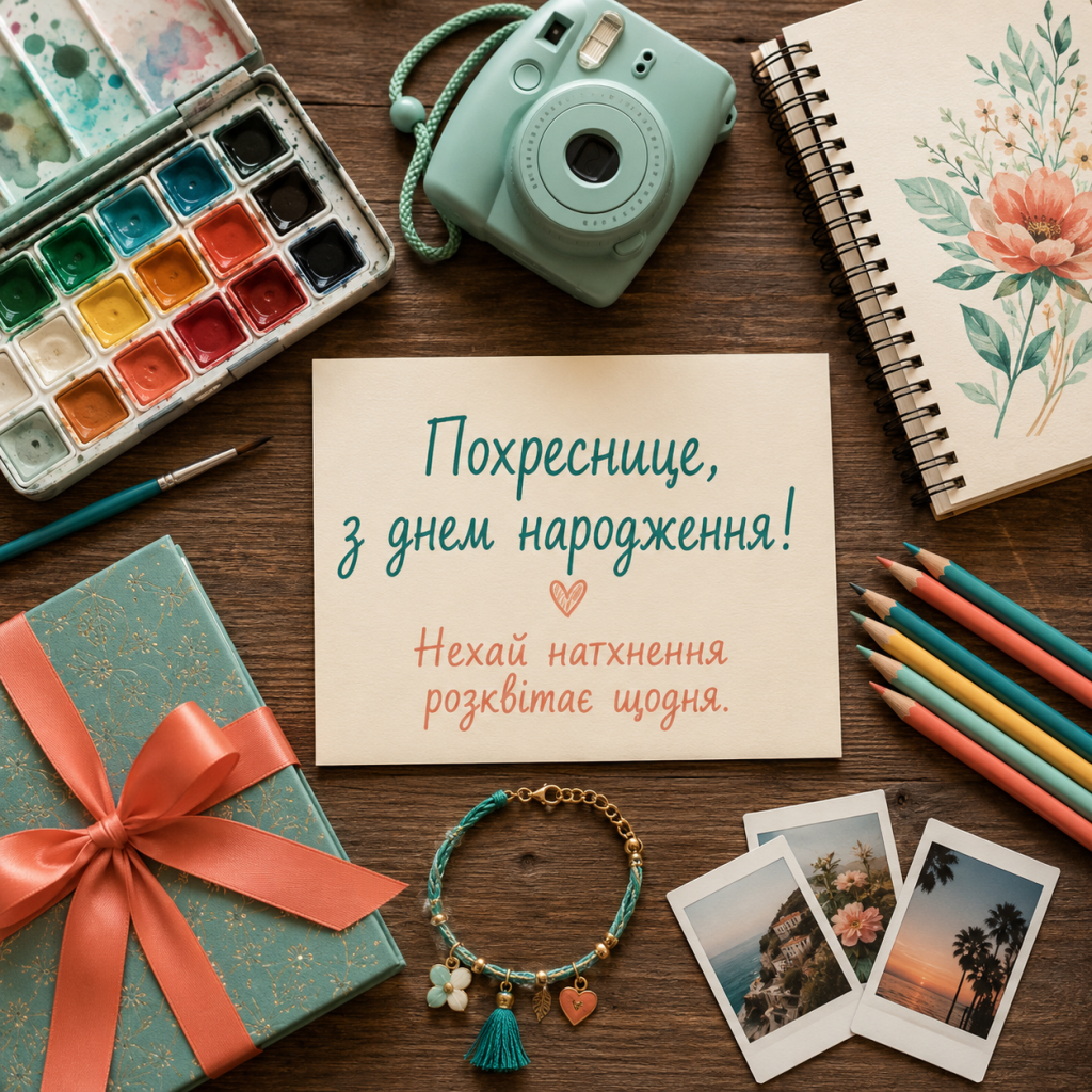 картинка 4 Зворушливі привітання з Днем народження до сліз похресниці — ніжні слова та картинки