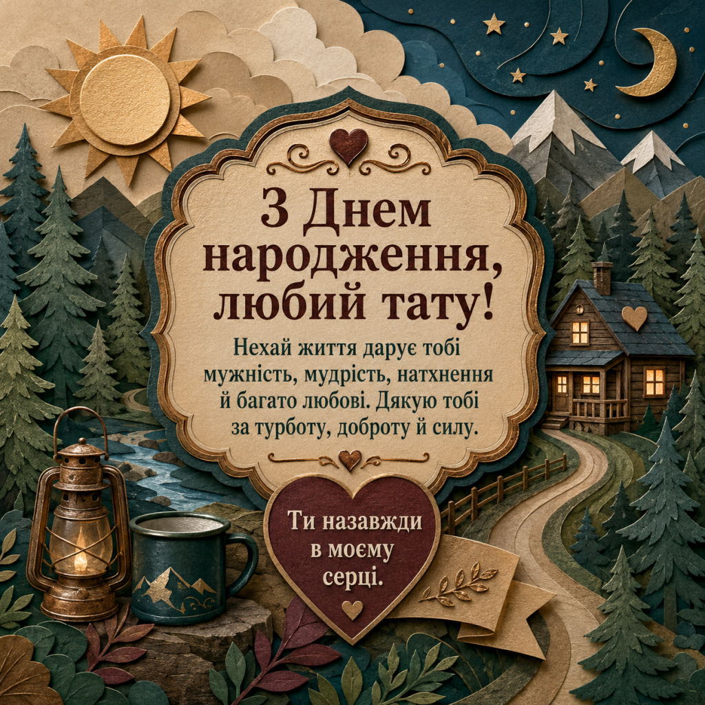 картинка 5 Зворушливі привітання з Днем народження до сліз татові — сильні слова та картинки