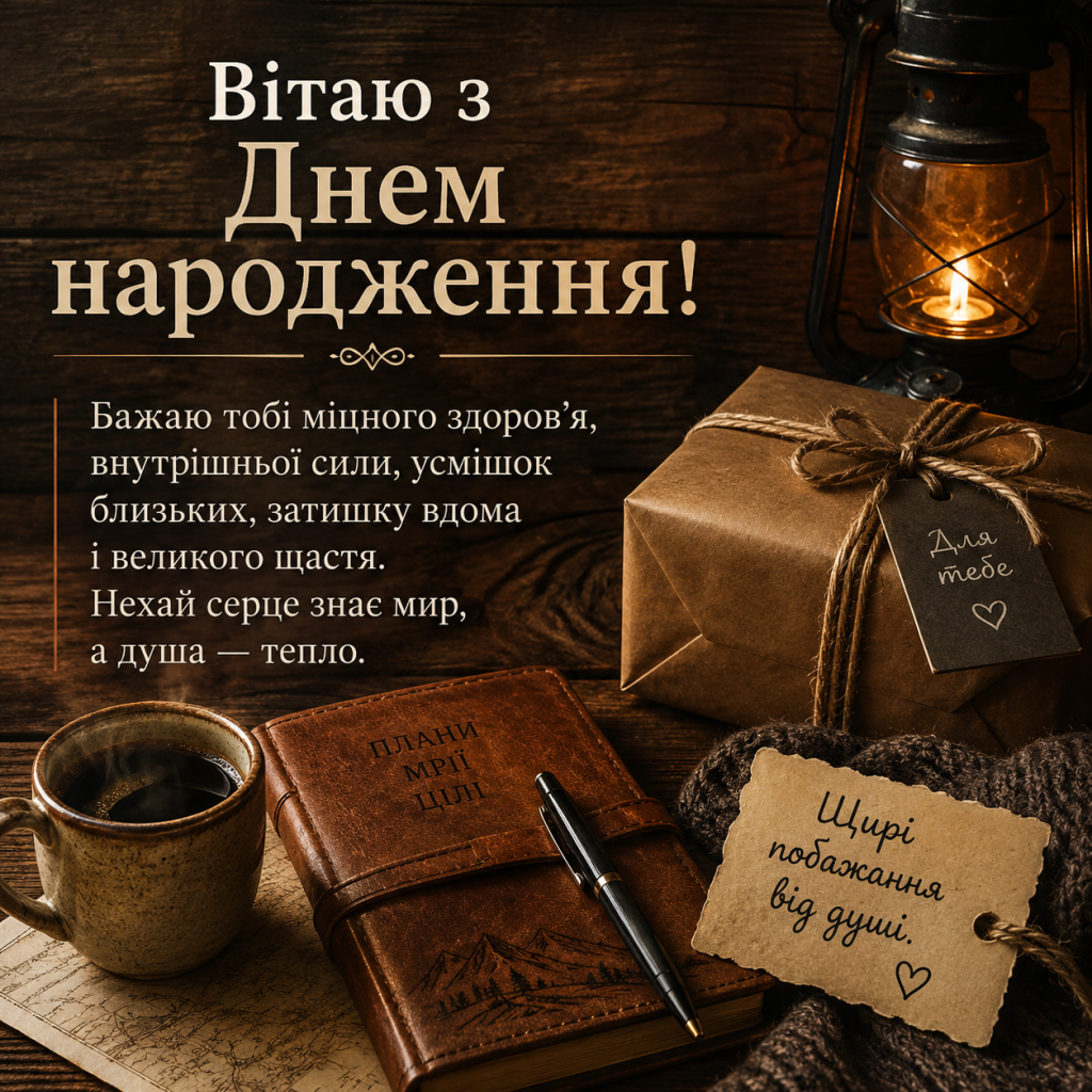 картинка 5 Зворушливі привітання з Днем народження до сліз чоловіку — щирі побажання та картинки